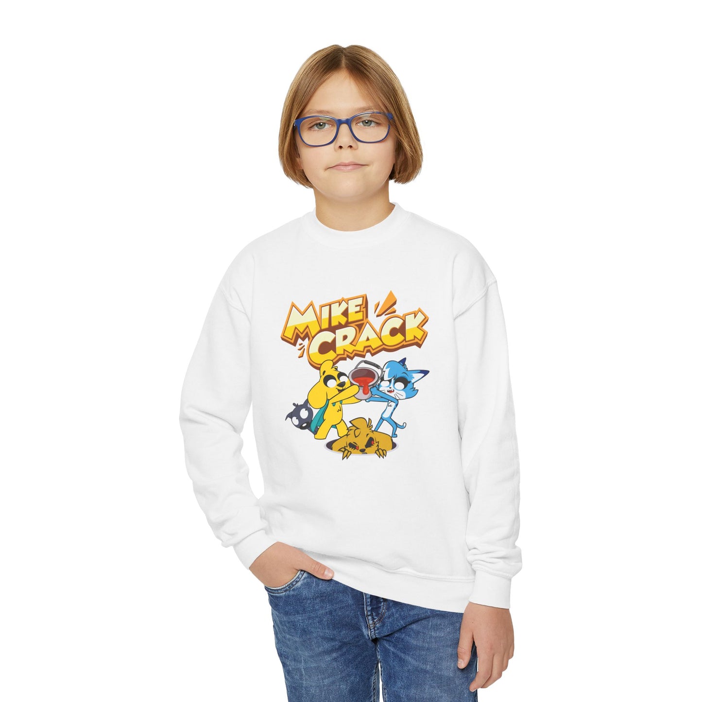 Mikecrack Sudadera Juvenil Cuello Redondo