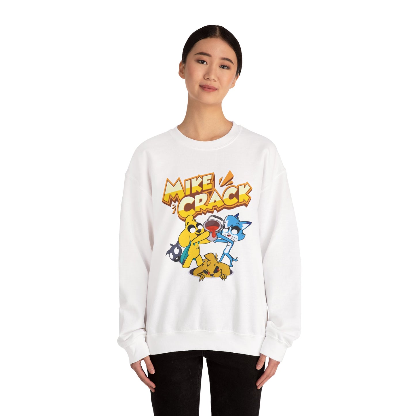Mikecrack Sudadera Unisex de Cuello Redondo