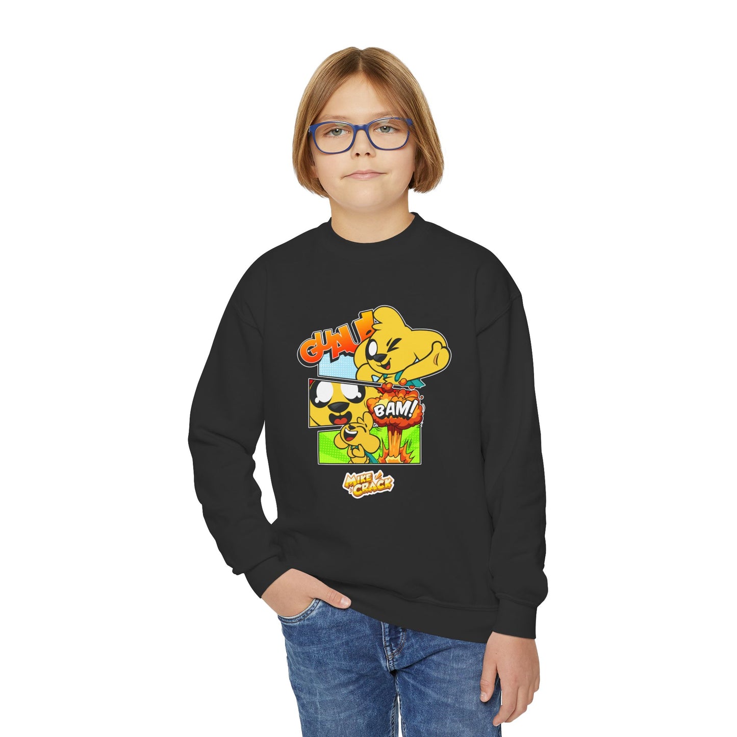 Mikecrack Youth Crewneck Sweatshirt