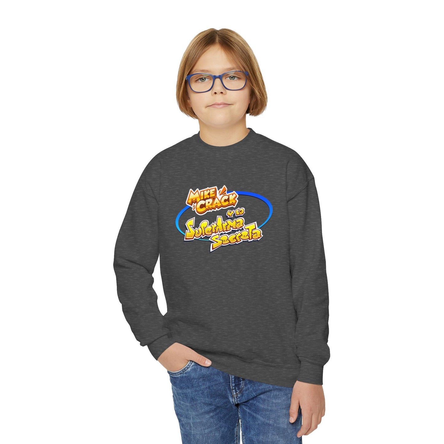 Mikecrack Youth Crewneck Sweatshirt