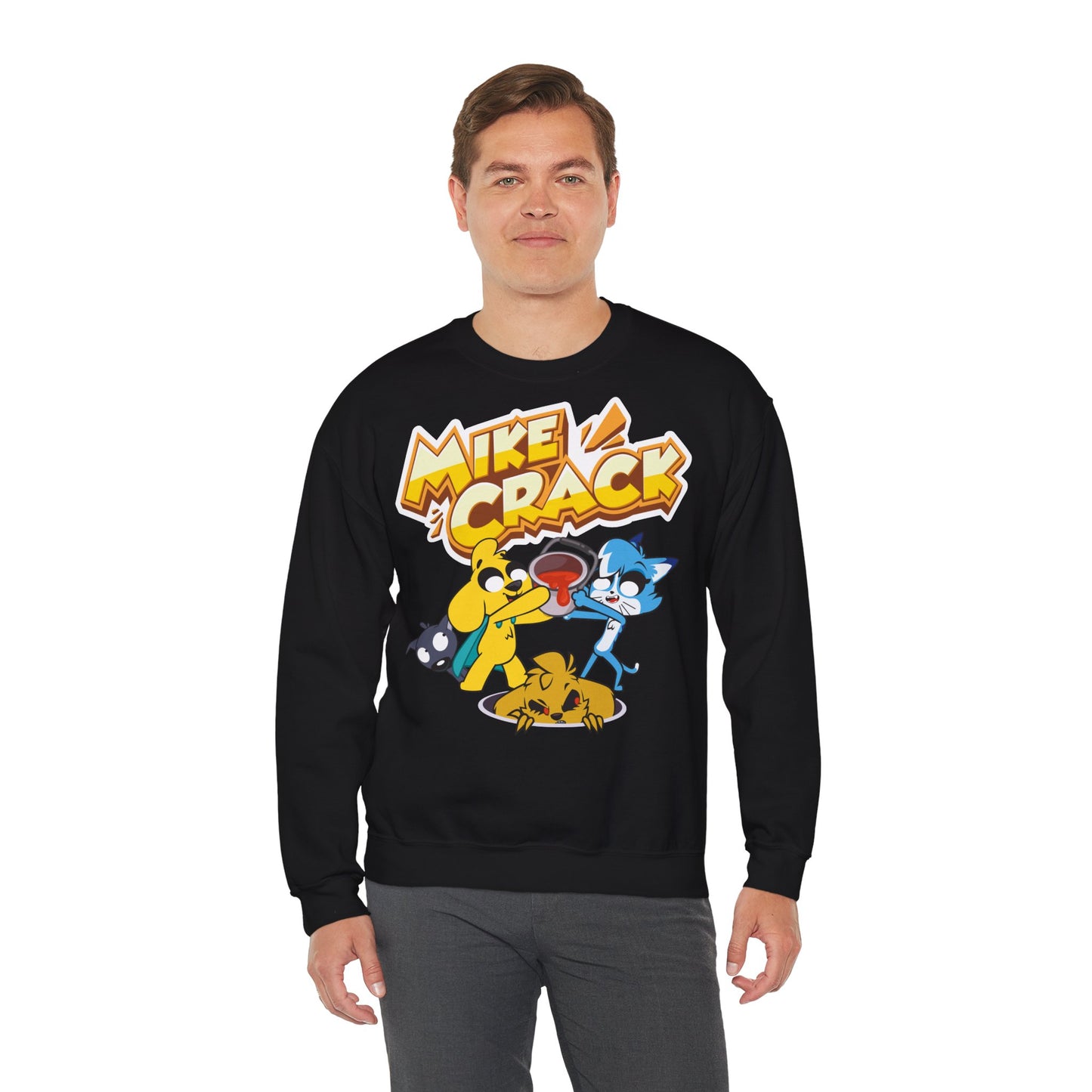 Mikecrack Sudadera Unisex de Cuello Redondo