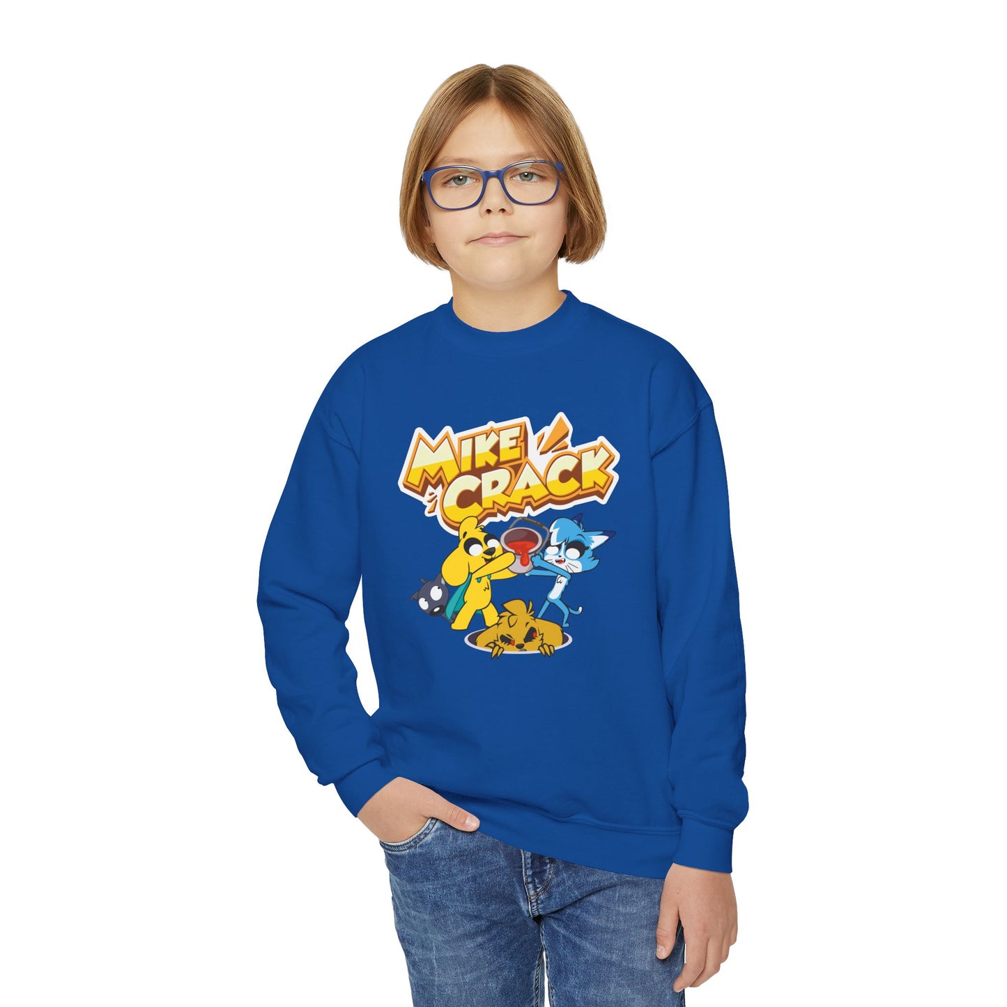 Mikecrack Youth Crewneck Sweatshirt