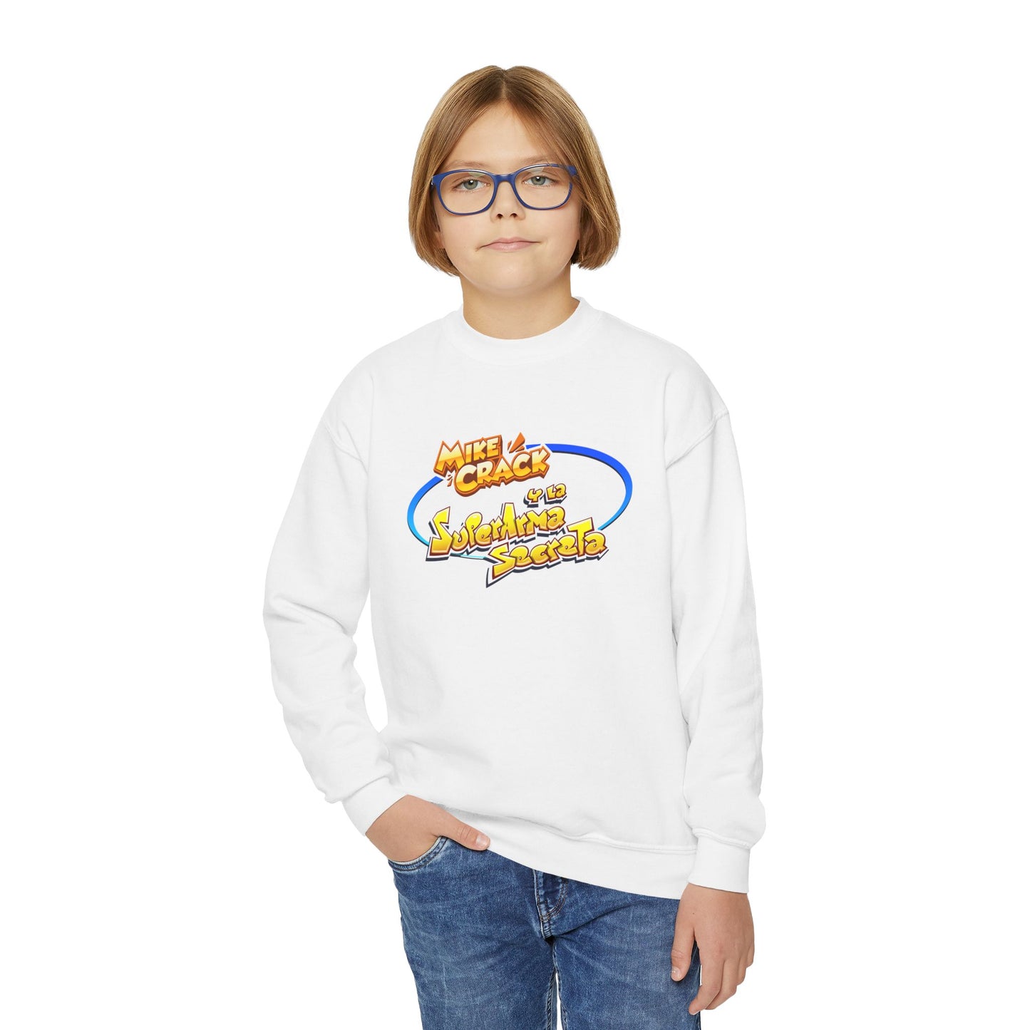 Mikecrack Youth Crewneck Sweatshirt