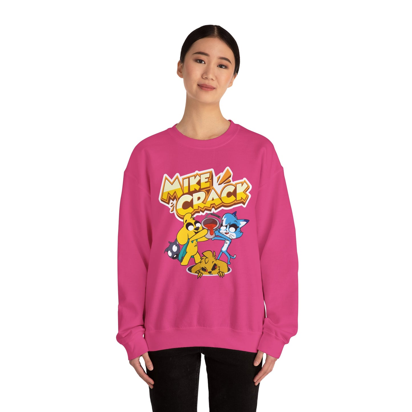Mikecrack Sudadera Unisex de Cuello Redondo